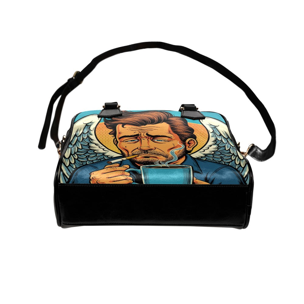How My Guardian Angel Starts His Day Shoulder Bag