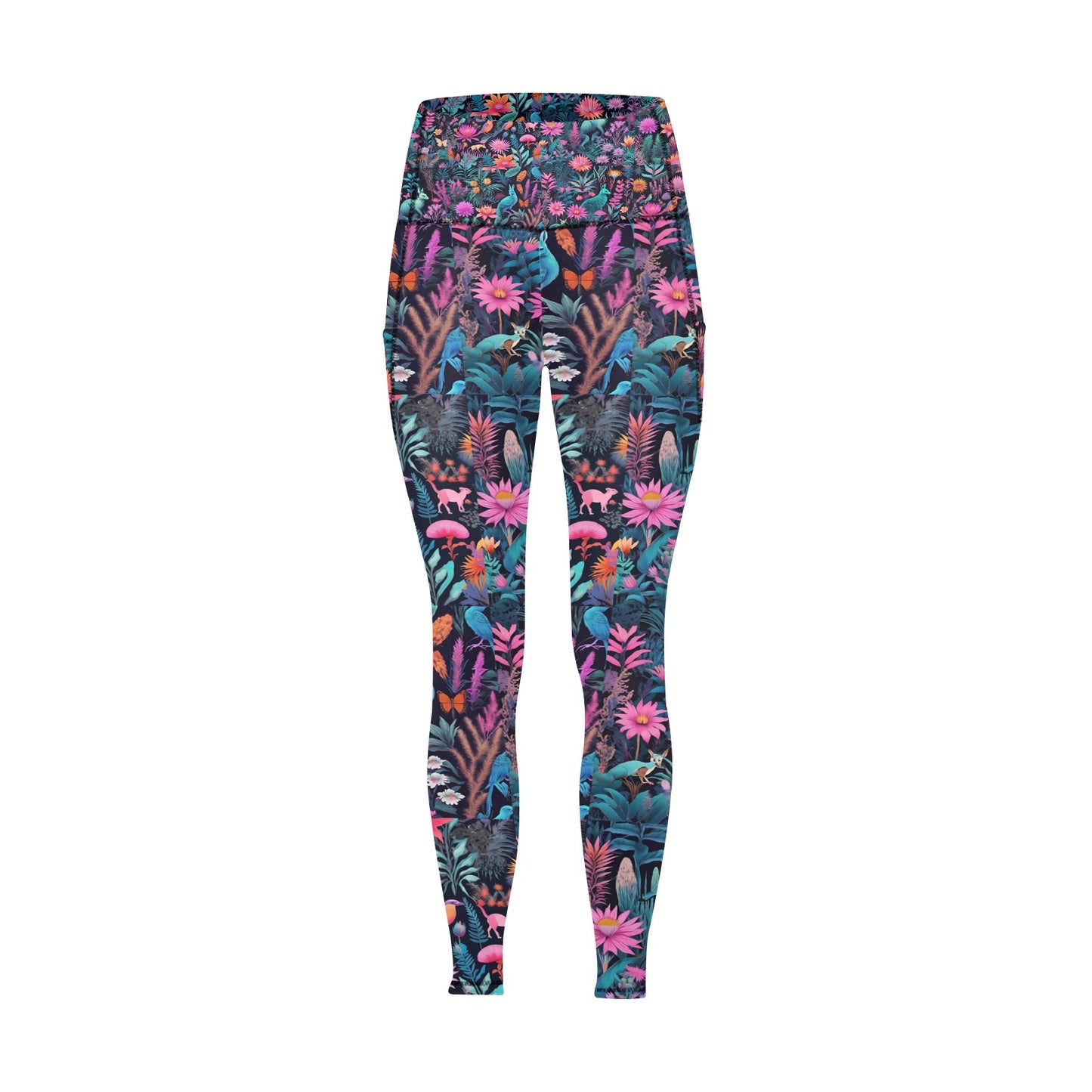 Neon Aussie Leggings with Pockets