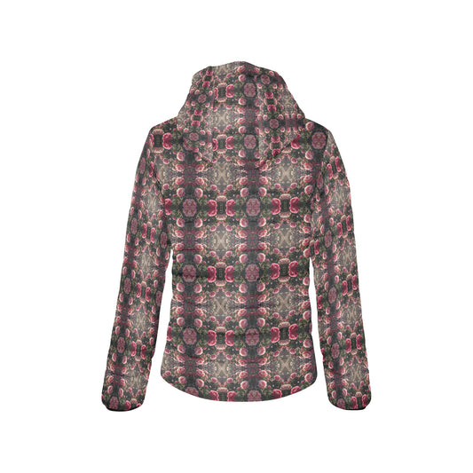 Bloom Gone Wild Kaleidoscope Hooded Puffer Jacket