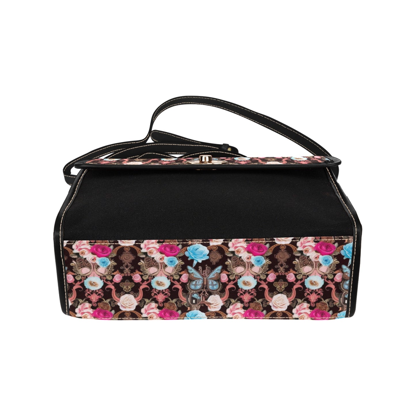 Vintage Butterfly Handbag with Lock Clasp
