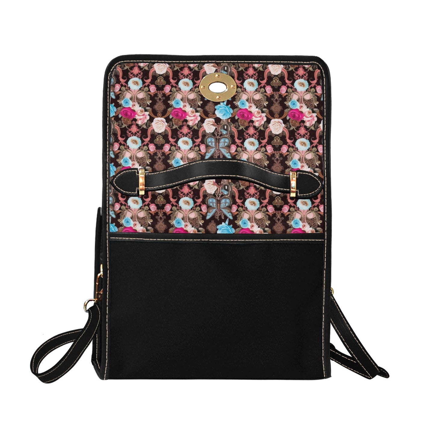 Vintage Butterfly Handbag with Lock Clasp