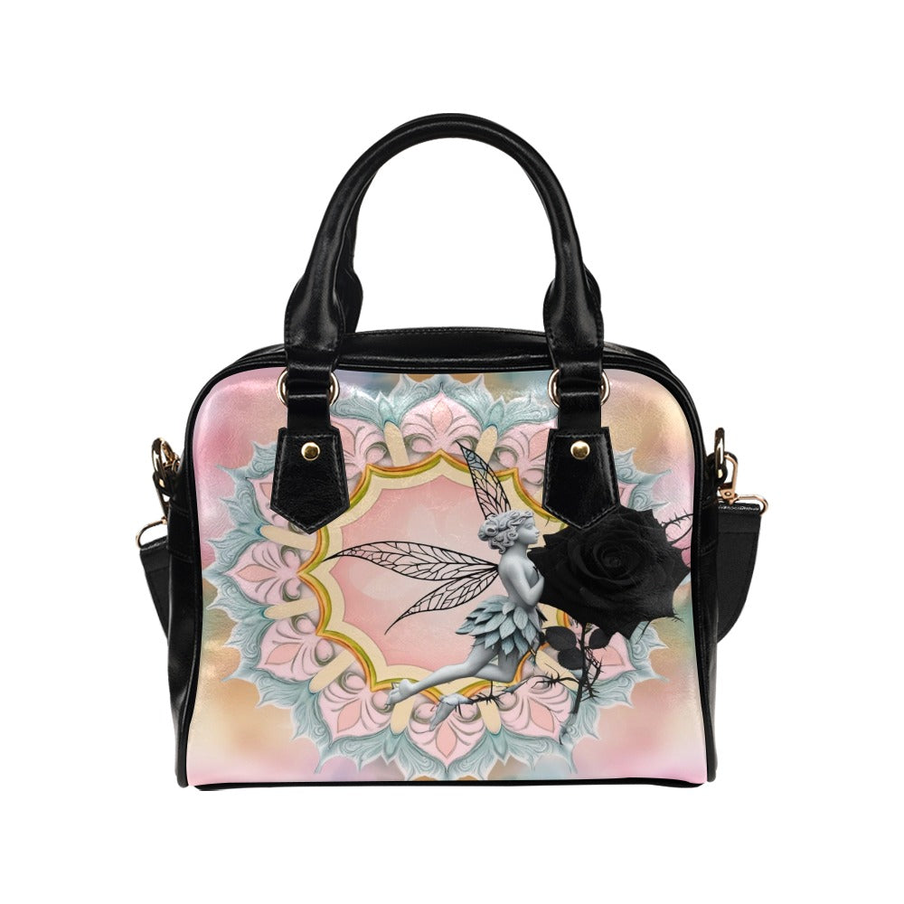 Black Rose Fairy Shoulder Bag