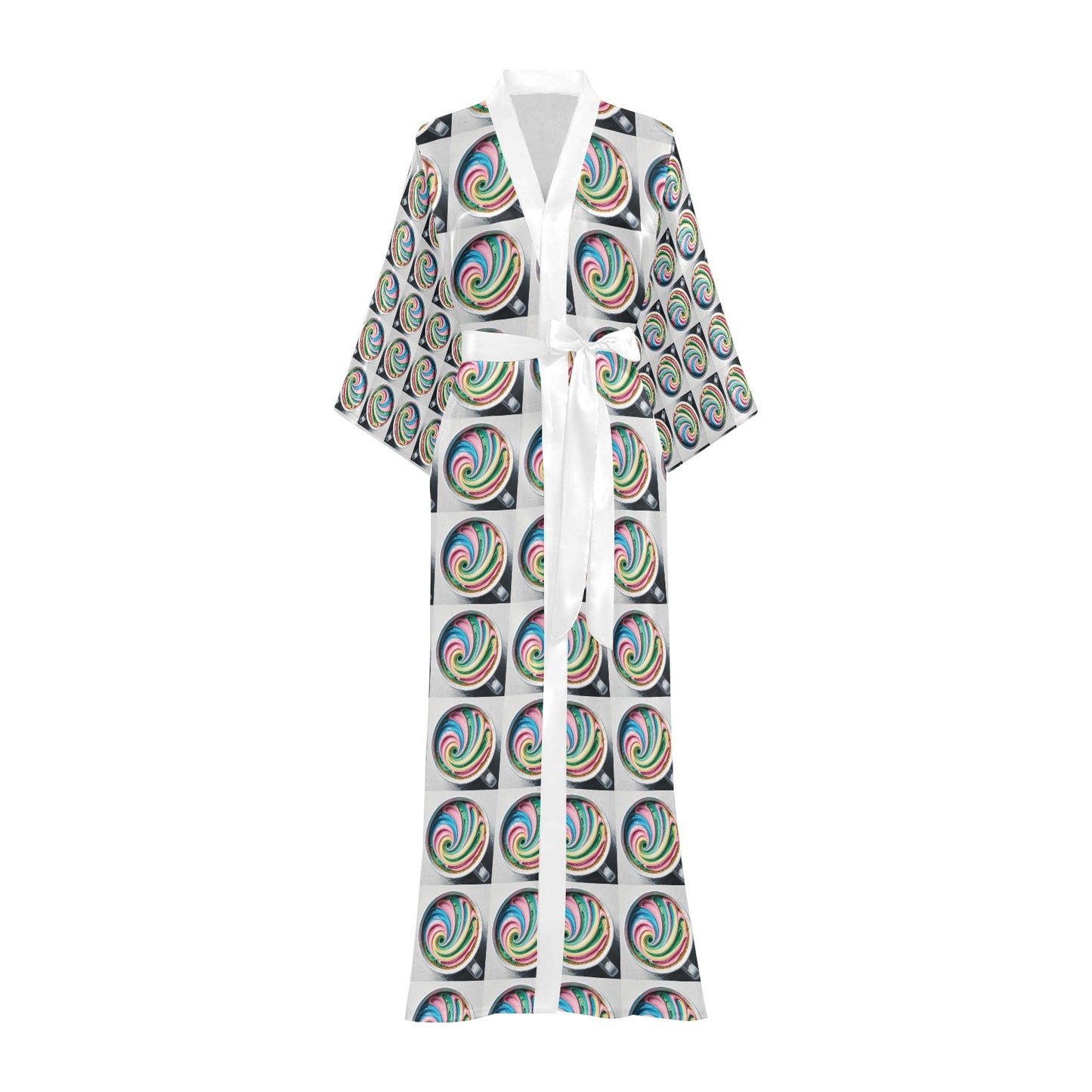 Colourful Coffee Long Robe
