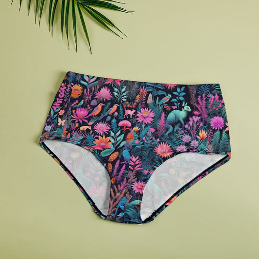 Neon Aussie High Waisted Brief Undies