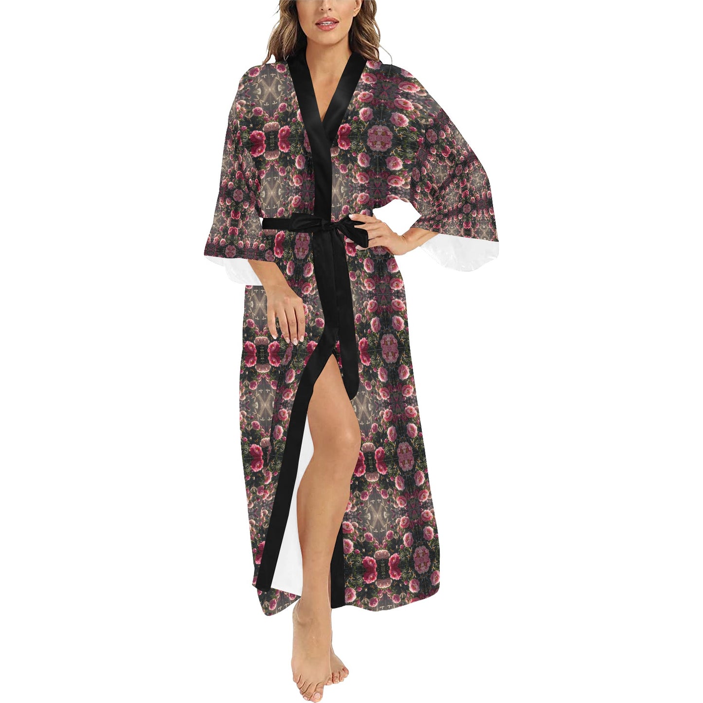 Bloom Gone Wild Kaleidoscope Long Robe
