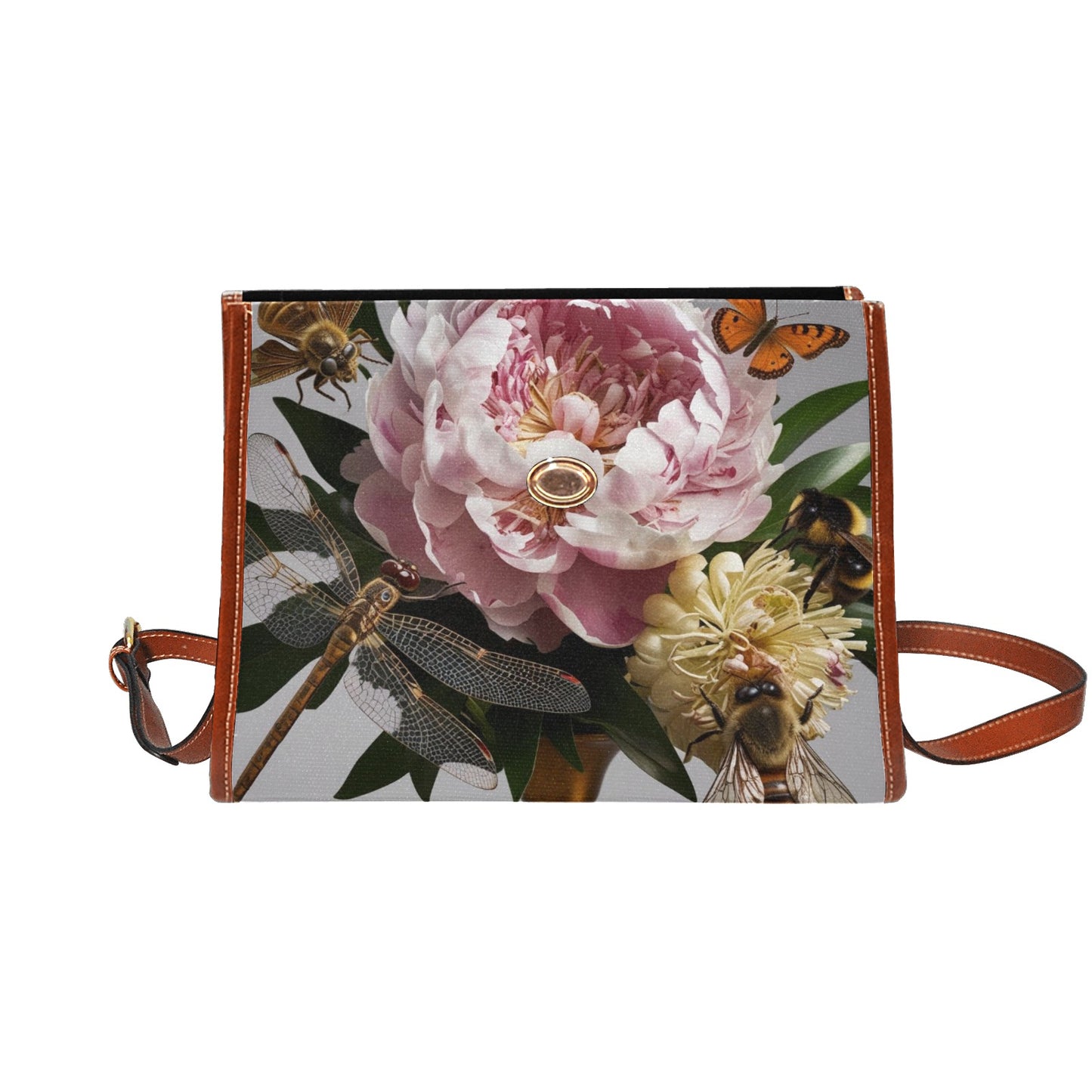 Peony Print Bag