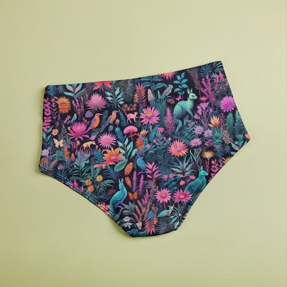 Neon Aussie High Waisted Brief Undies