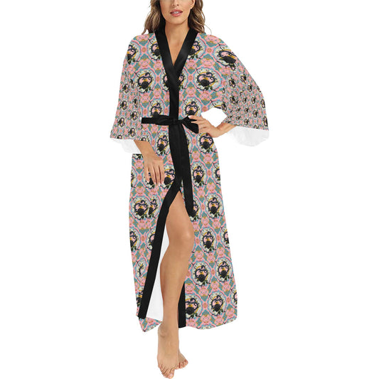 Black Rose Dragon Long Robe