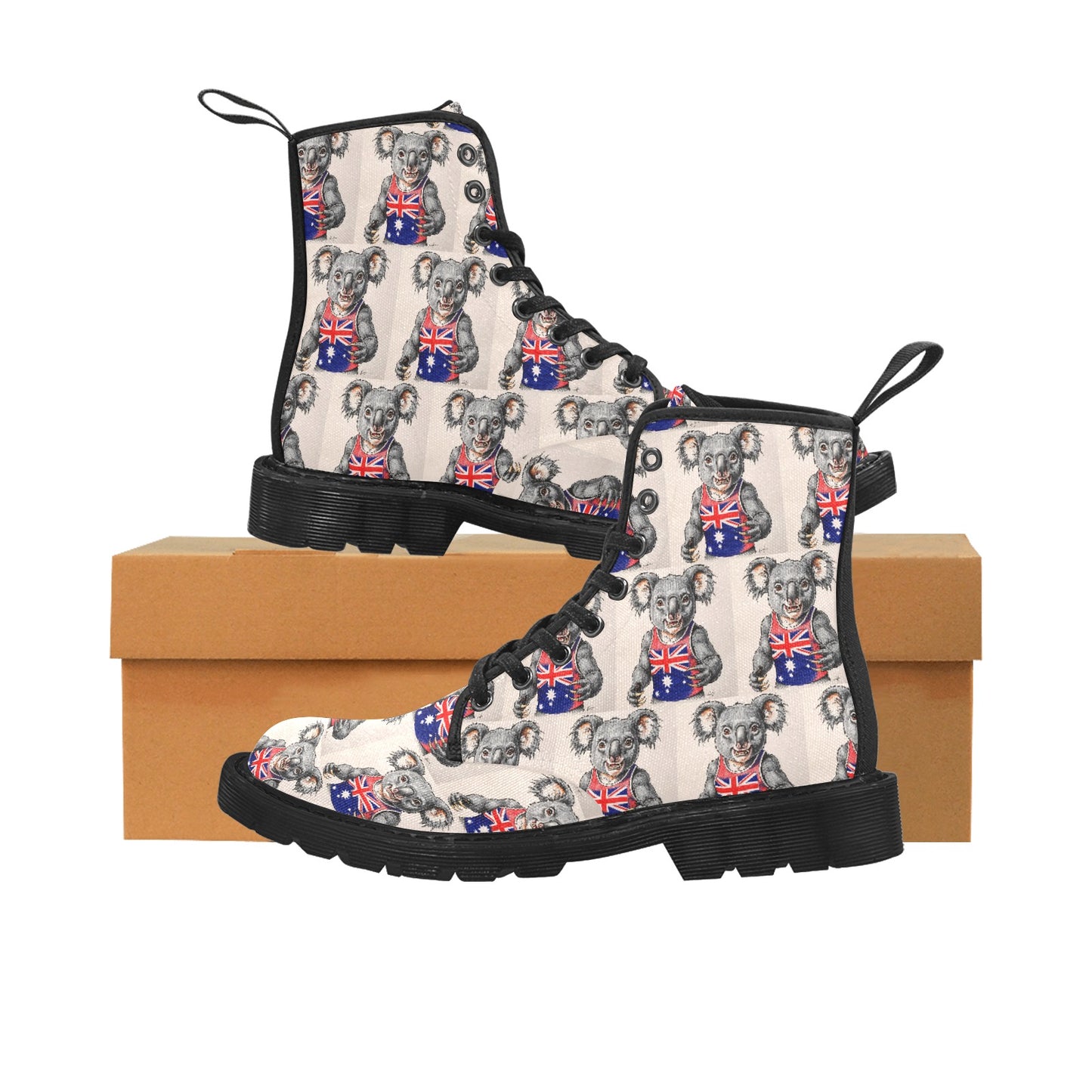 Team Drop Bear Women's Lace Up Canvas Boots