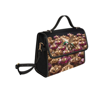 Clockwork Flowers Handbag with Lock Clasp