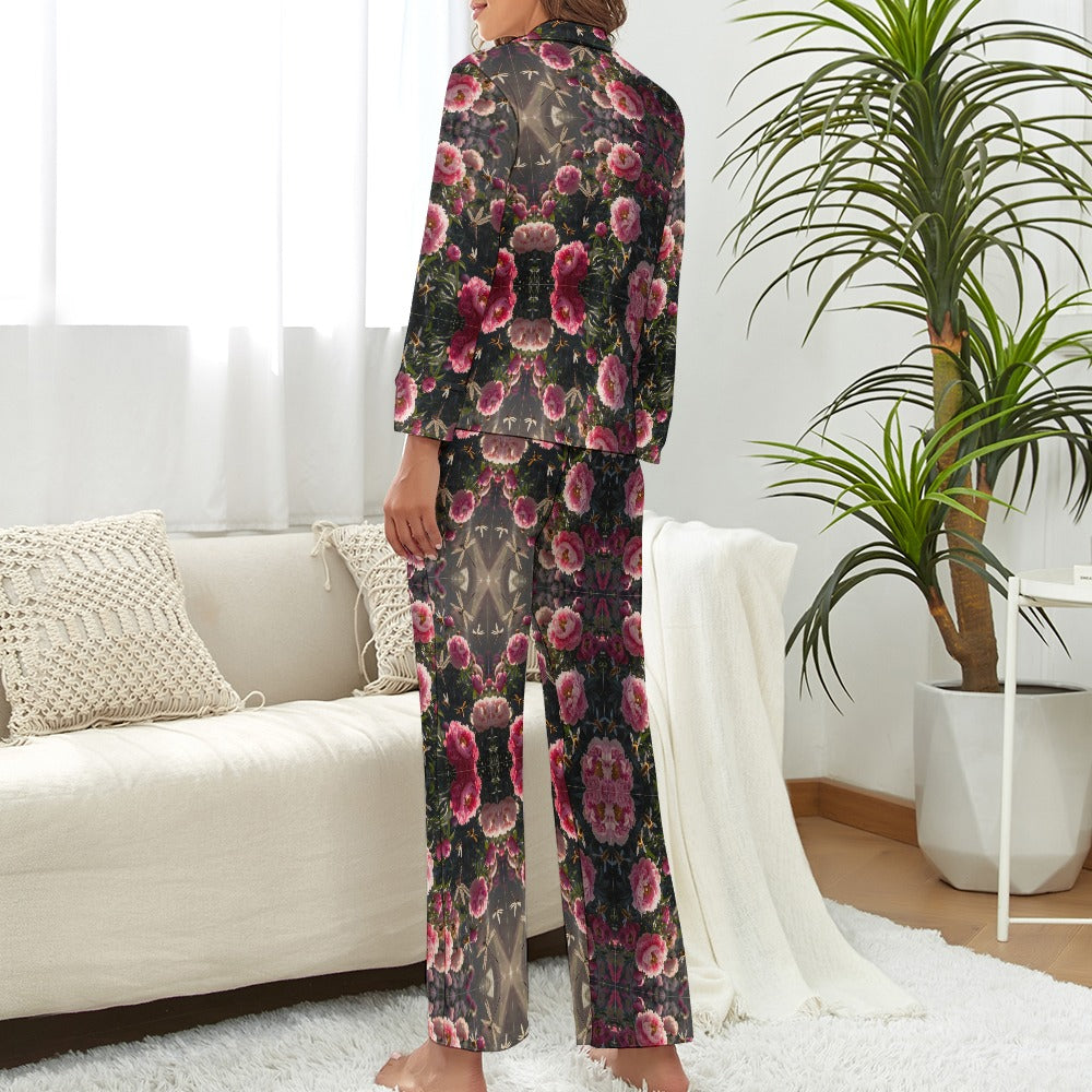 Bloom Gone Wild Kaleidoscope Long Pyjama Set