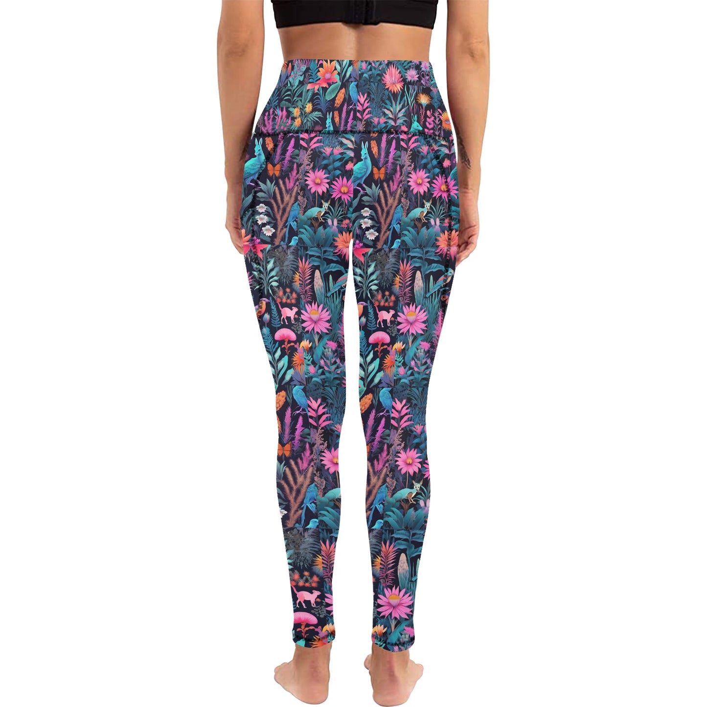 Neon Aussie Leggings with Pockets