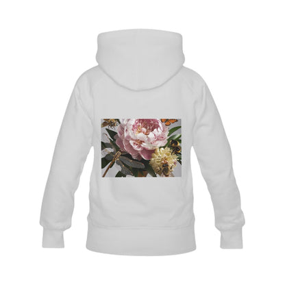 Peony Life Front and Back Print Hoodie