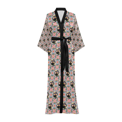 Black Rose Dragon Long Robe