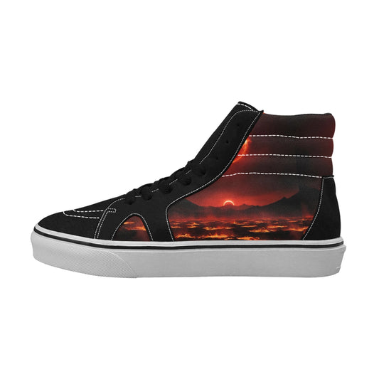 Scorched Earth High Top Canvas Shoes