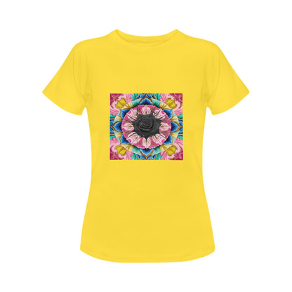 Black Rose Bright Print T-shirt