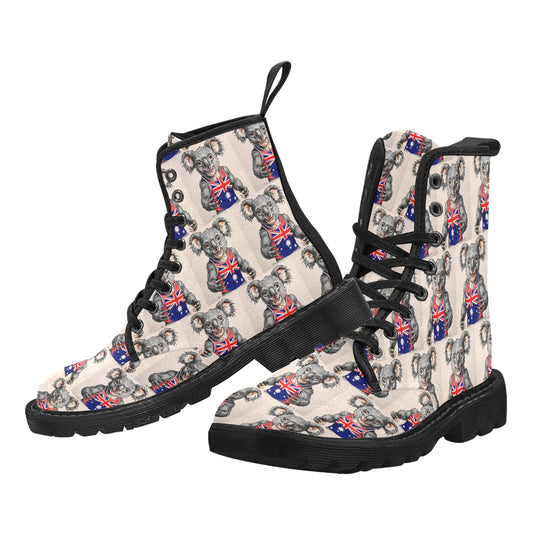 Team Drop Bear Women's Lace Up Canvas Boots