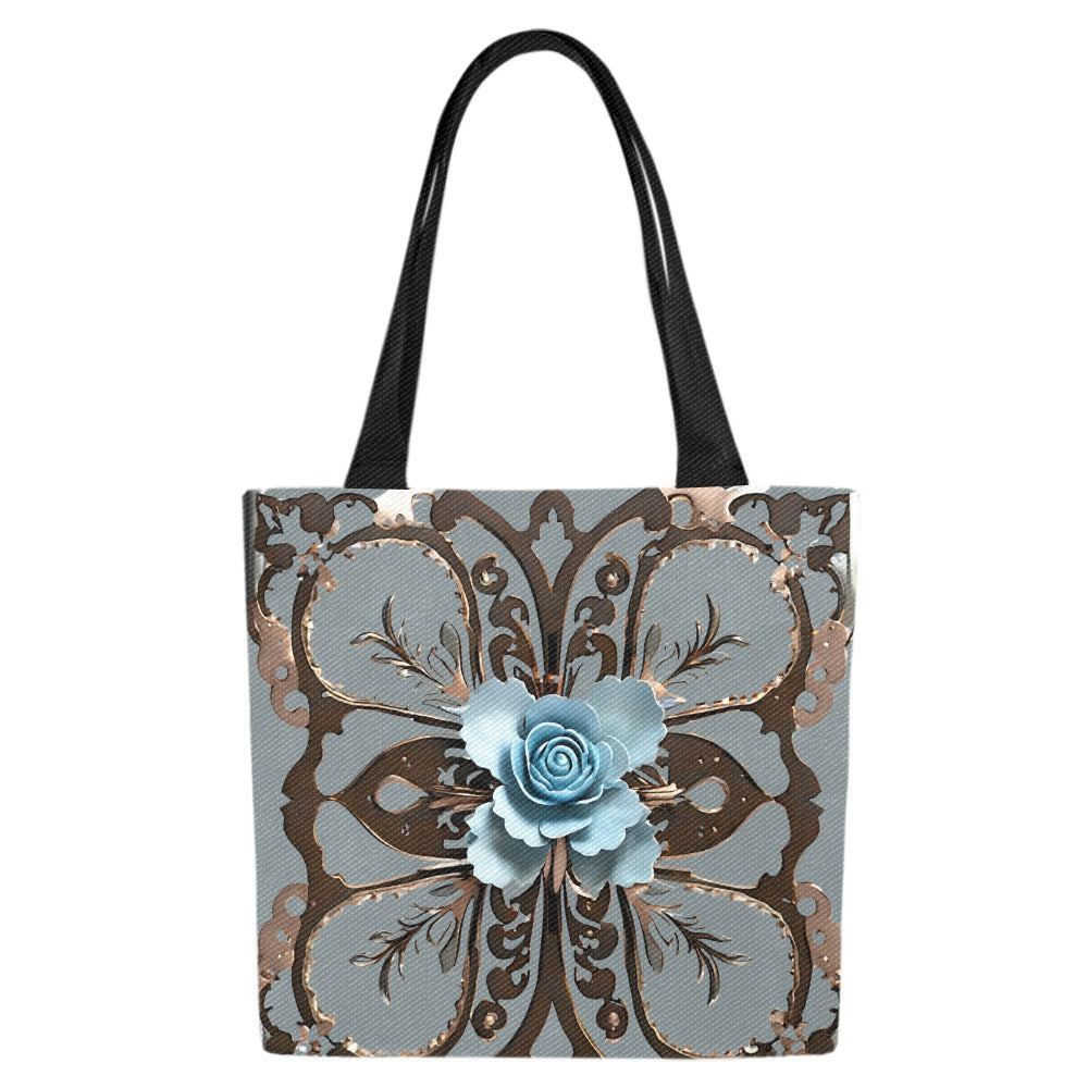 Set of 4 Signature Print Shopping Totes