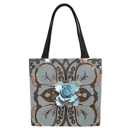 Set of 4 Signature Print Shopping Totes