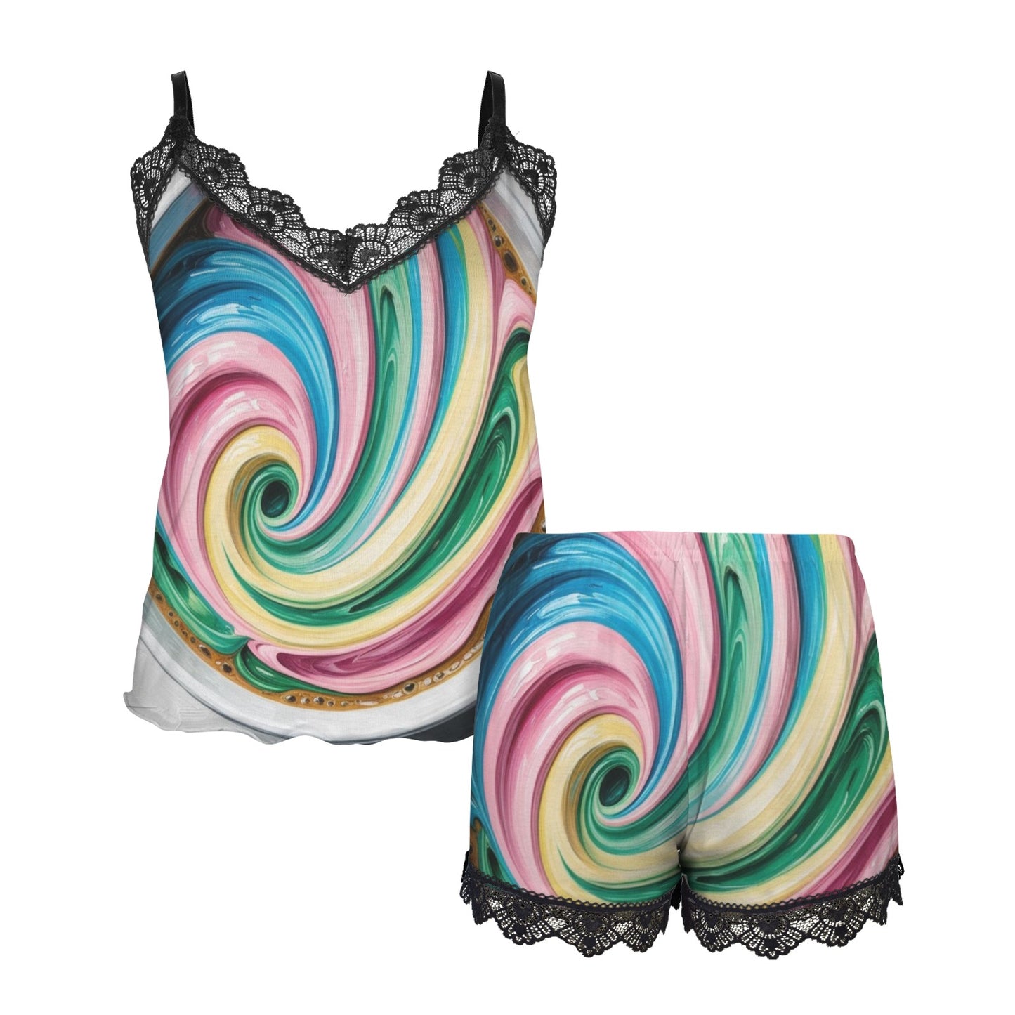 Colourful Coffee Camisole Pyjama Set