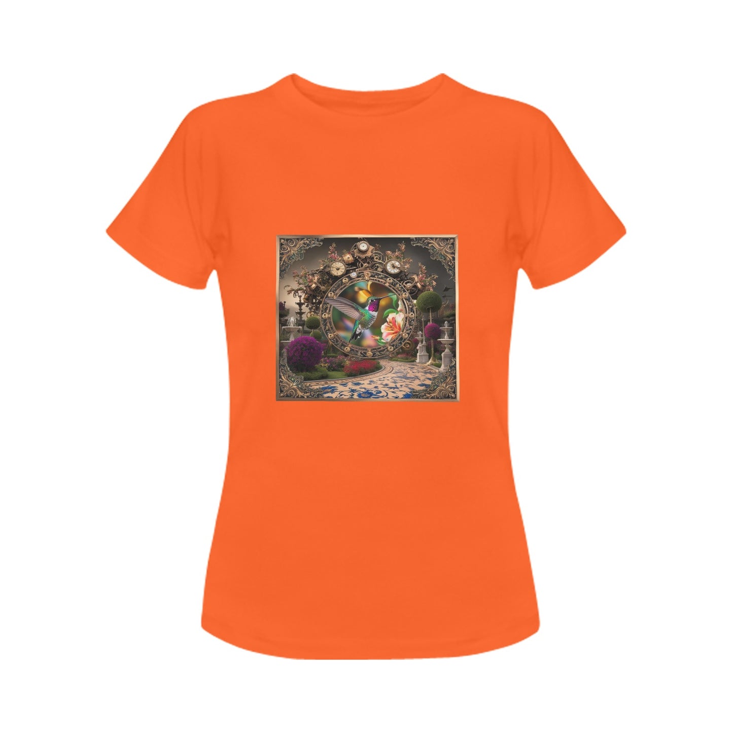 Hummingbird Tile Print T-shirt