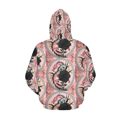 Pastel Dragon Women's All Over Print Hoodie