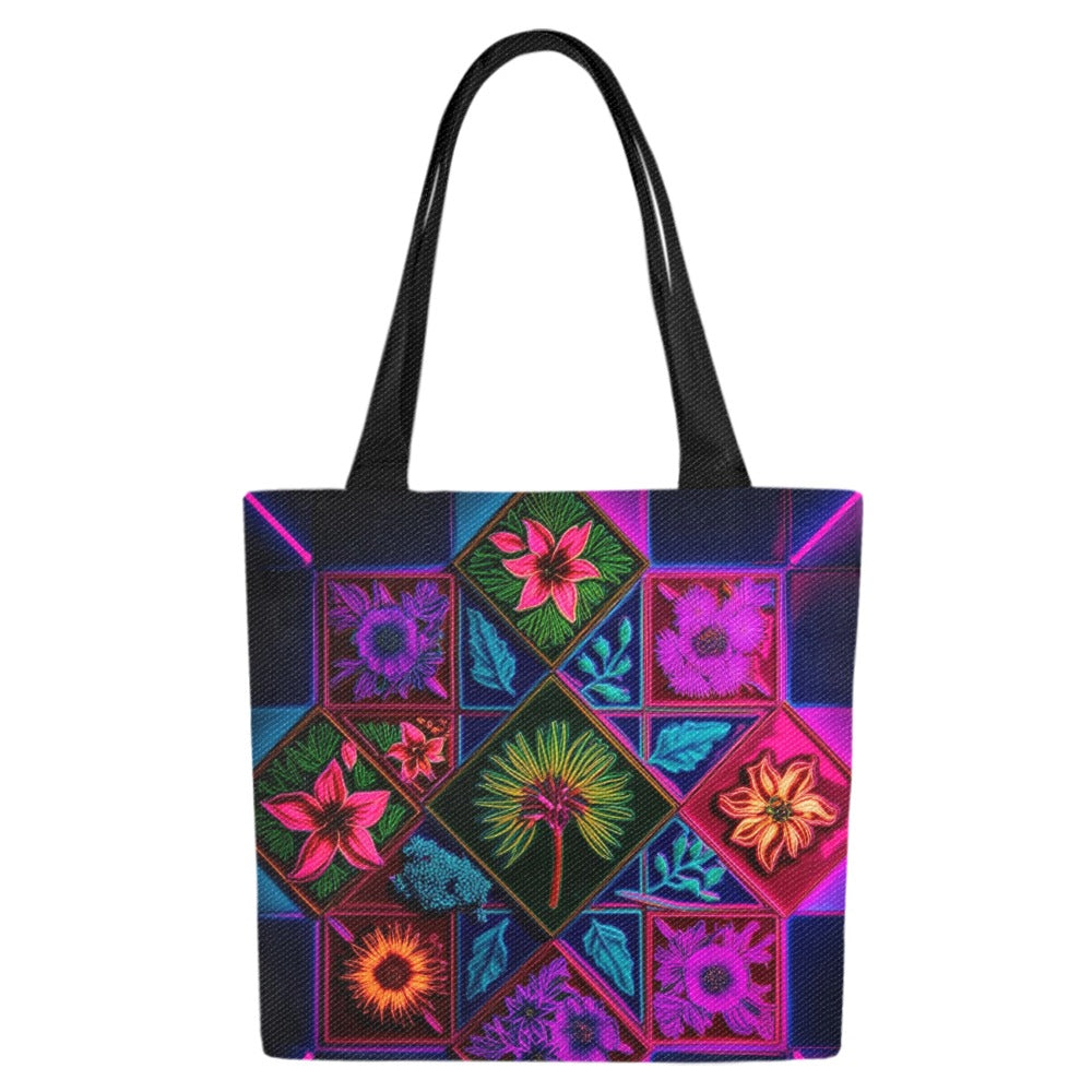 Set of 4 Signature Print Shopping Totes