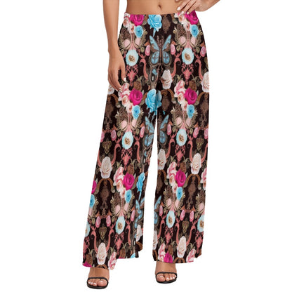 Vintage Butterfly Wide Leg Pants