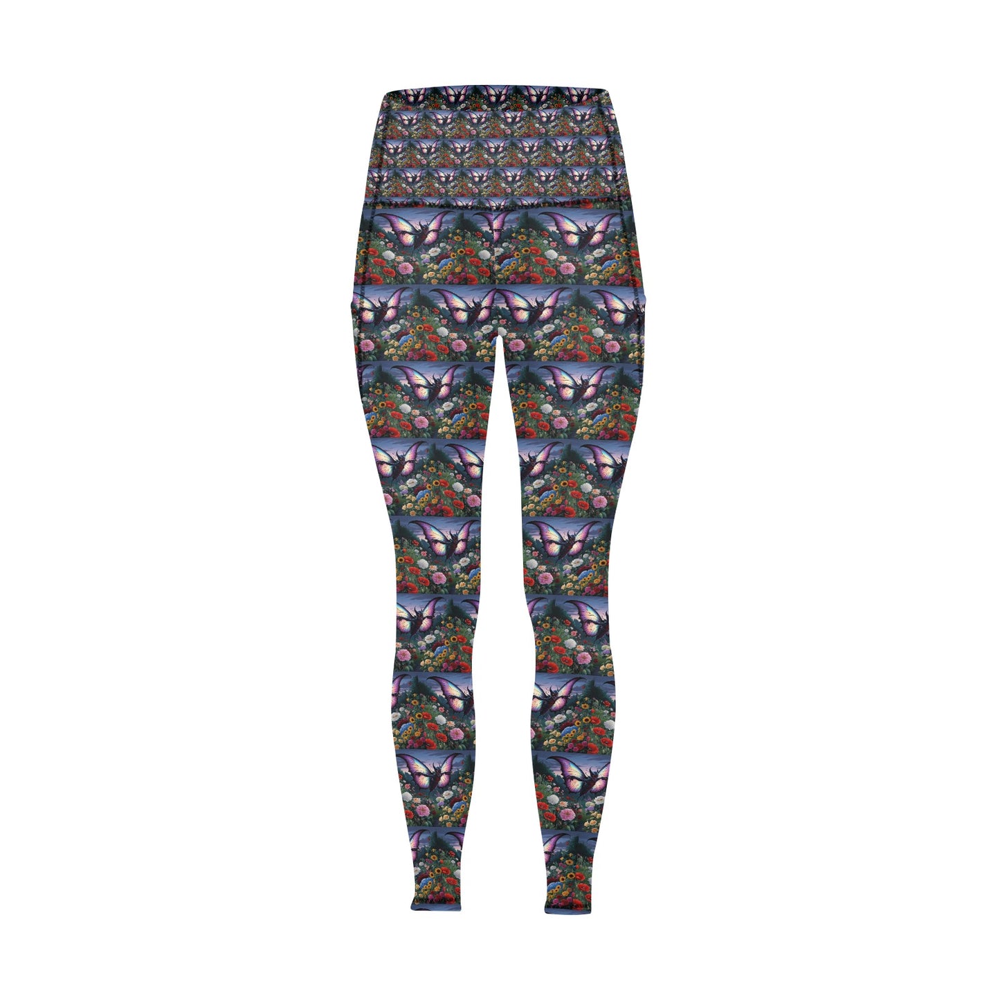 Savage Butterfly Leggings With Pockets