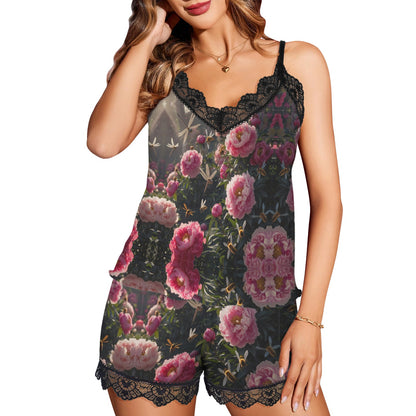 Bloom Gone Wild Kaleidoscope Camisole Pyjama Set