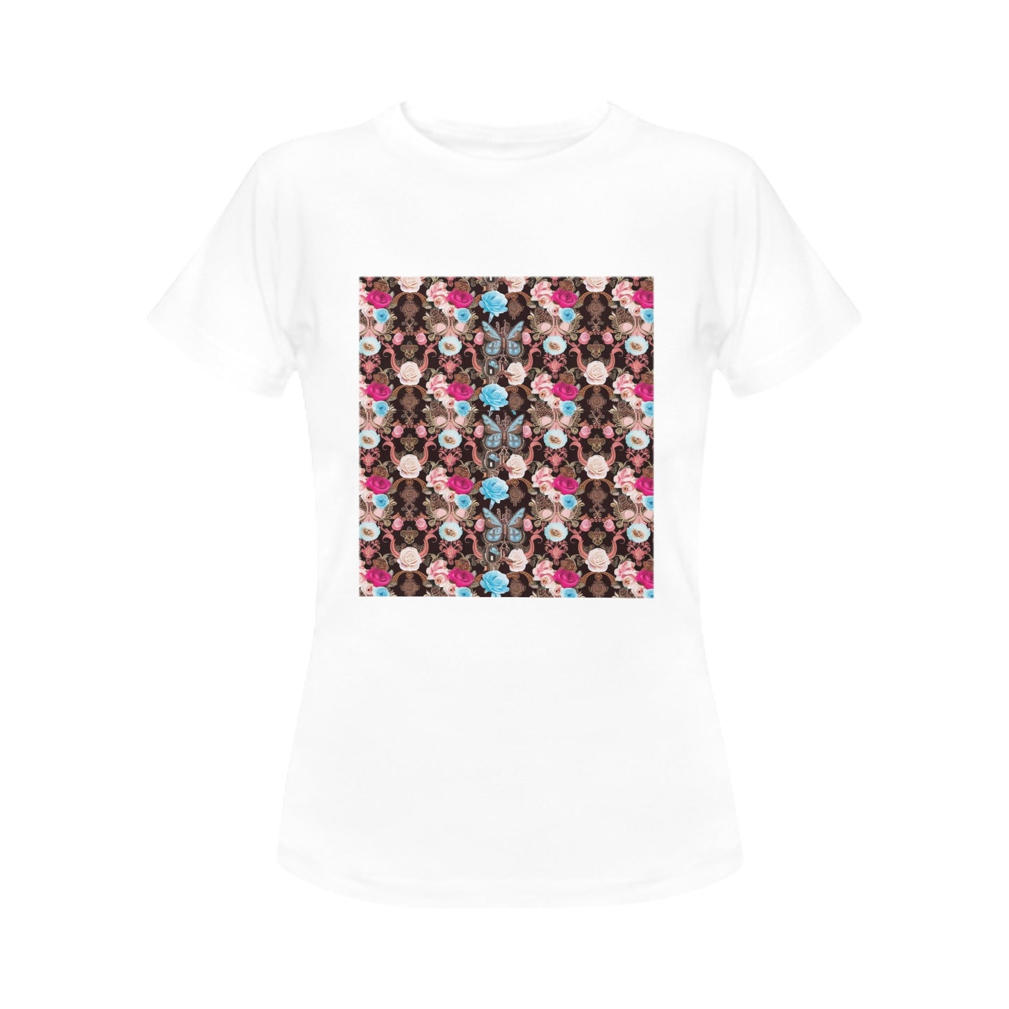 Vintage Butterfly Womens T-shirt