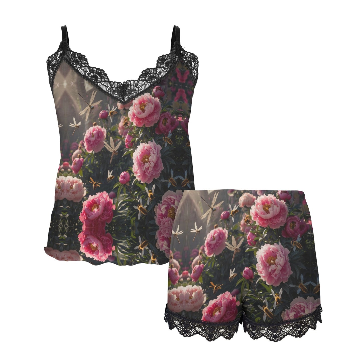 Bloom Gone Wild Kaleidoscope Camisole Pyjama Set