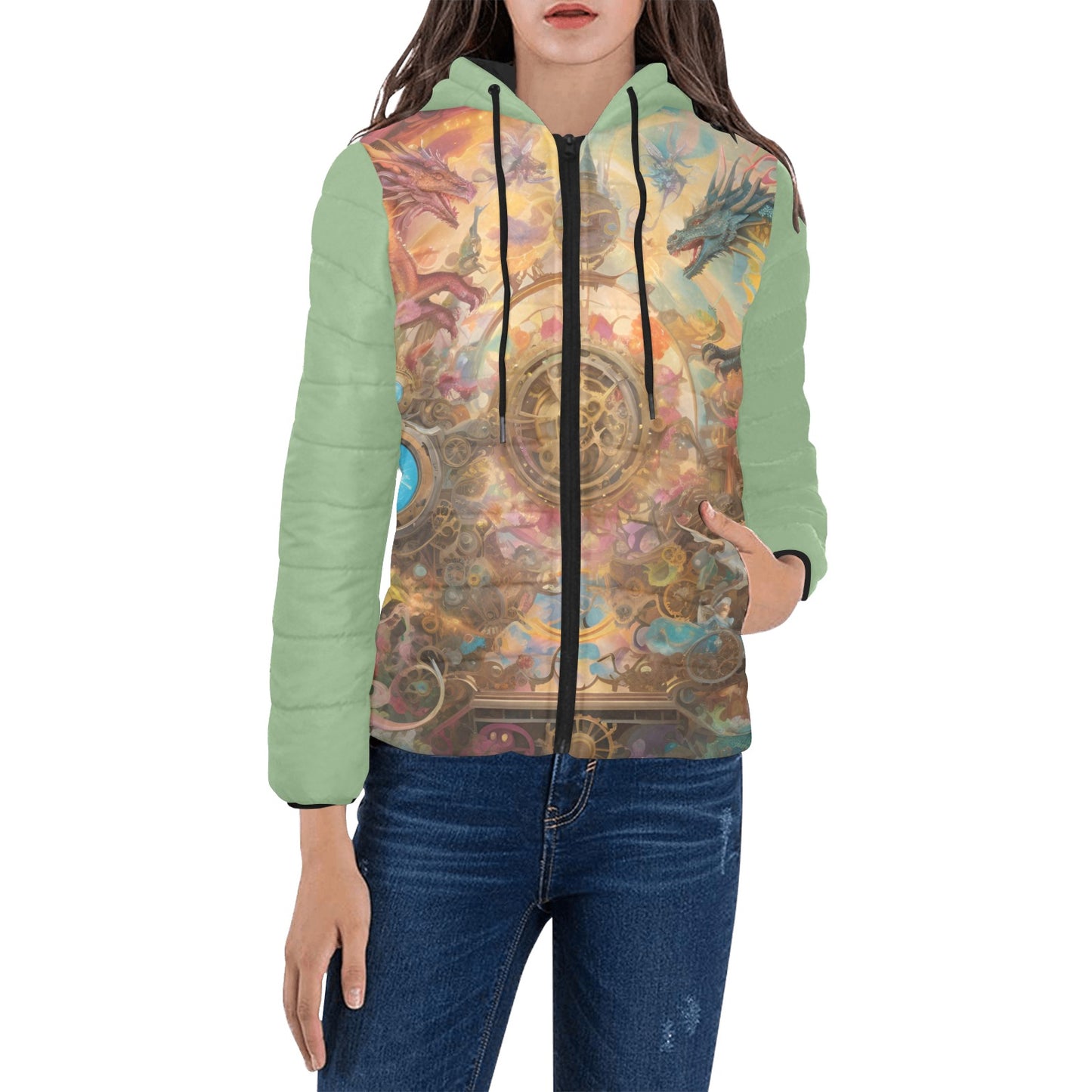 Dreams & Fantasy Hooded Puffer Jacket