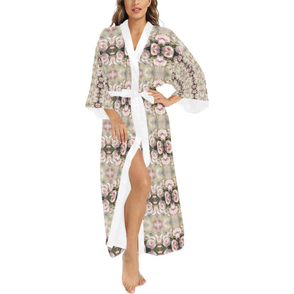 Peony Kaleidoscope Long Robe