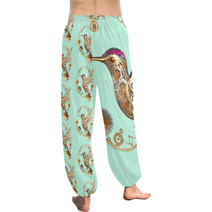 Mint Hummingbird Harem Pants