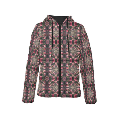 Bloom Gone Wild Kaleidoscope Hooded Puffer Jacket