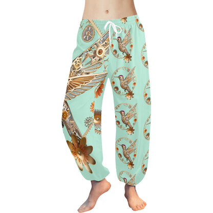 Mint Hummingbird Harem Pants