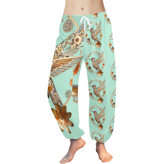 Mint Hummingbird Harem Pants