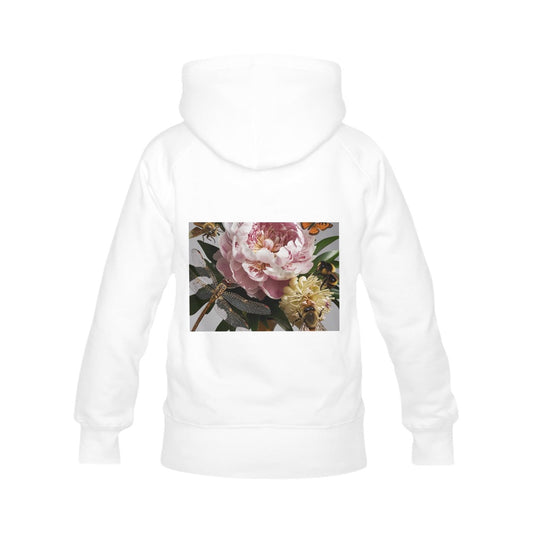 Peony Life Front and Back Print Hoodie