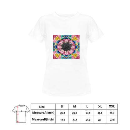 Black Rose Bright Print T-shirt