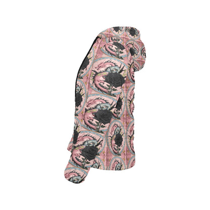 Pastel Dragon Hooded Puffer Jacket