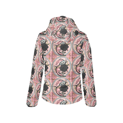 Pastel Dragon Hooded Puffer Jacket