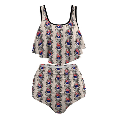 Team Drop Bear Curvy 2 Piece Togs