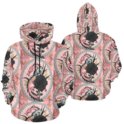 Pastel Dragon Women's All Over Print Hoodie