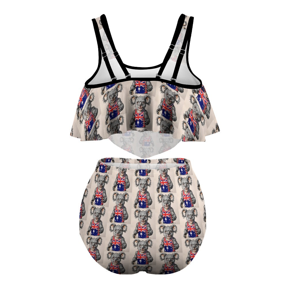 Team Drop Bear Curvy 2 Piece Togs