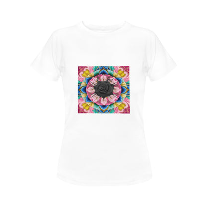 Black Rose Bright Print T-shirt