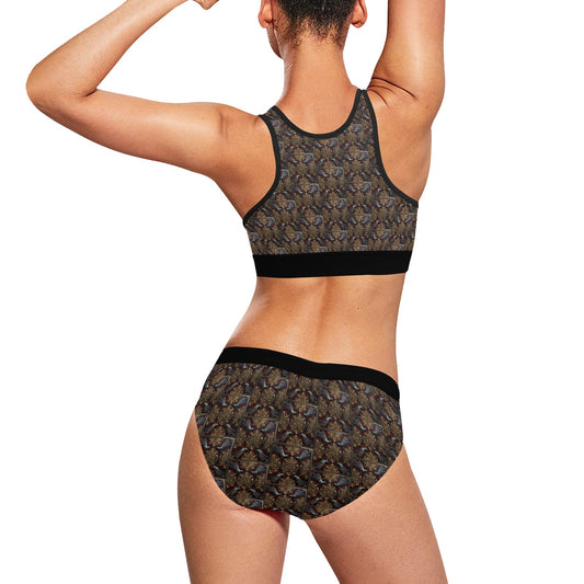 Gone Is The Gilded Age Sports Bra and Undies Set