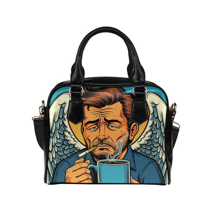 How My Guardian Angel Starts His Day Shoulder Bag