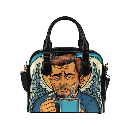 How My Guardian Angel Starts His Day Shoulder Bag