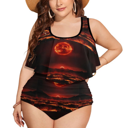 Scorched Earth Curvy 2 Piece Togs